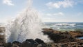 Water erupting out of Thor`s Well