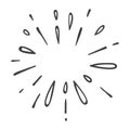 Water explosion or star burst doodle