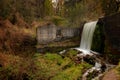 Water Fall in Autumn at State Park in Kettle Moraine State Forest Royalty Free Stock Photo