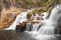 Waterfall in a trail at CapitÃ³lio in Brazil Royalty Free Stock Photo