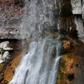 Water Fall on orange rock Royalty Free Stock Photo