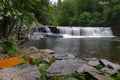 Falls in DuPont Forest Royalty Free Stock Photo