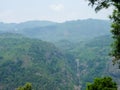 Water falls flowing out from a mountain Royalty Free Stock Photo