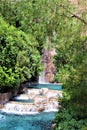 Water Falls with Green Vegetation Royalty Free Stock Photo