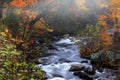 Water falls in rural Vermont in autumn time Royalty Free Stock Photo