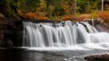 Water falls in rural Vermont in autumn time Royalty Free Stock Photo
