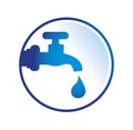water faucet logo vector icon