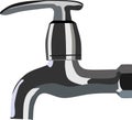 Water Faucet Metal Equipment Vector