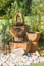 Water feature at the front of a house Royalty Free Stock Photo