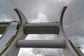 The Water filled caisson of the Falkirk Wheel in the Upper position.