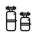 Water filter line icon