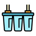 Water filters icon vector flat