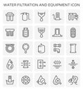 Water filtration icon