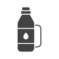 Water Flask icon vector image. Royalty Free Stock Photo