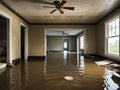 water flood in abandoned home