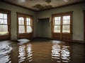 water flood in abandoned home