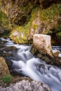 Water flow near waterfall Krcic near Knin Royalty Free Stock Photo