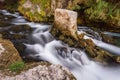 Water flow near waterfall Krcic near Knin Royalty Free Stock Photo