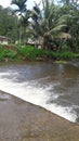  Water flowd from a spill to fill the tanks below.