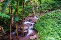 Water Flowing in Champa Thong Waterfall