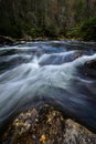 Water flowing on the Chattooga River