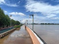 water flowing through the city of Singburi