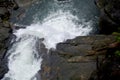 Water flowing down the hills Royalty Free Stock Photo