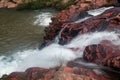 Water Flowing Down a Stream in the Savannas of Brazil