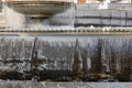 Water flowing in a water fountain Royalty Free Stock Photo