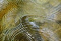 Water flowing hit the rock and rippled in river Royalty Free Stock Photo