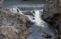 Water flowing over Dam Royalty Free Stock Photo