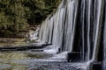 Water flowing over dam Royalty Free Stock Photo