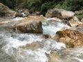 Flowing down the stream Mountain and water photos Stone and flowing water