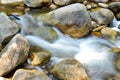 Water flowing over rocks Royalty Free Stock Photo