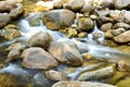 Water flowing over rocks Royalty Free Stock Photo
