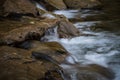 Water Flowing over Rocks Royalty Free Stock Photo