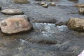 Water Flowing Over Smooth Stones Royalty Free Stock Photo