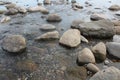 Water Flowing Over Smooth Stones Royalty Free Stock Photo