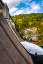 Water flowing from Prettyboy Dam into the Gunpowder River, in Ba Royalty Free Stock Photo