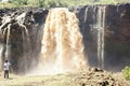 Water flows of Blue Nile falls