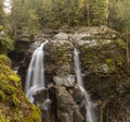 Nooksack Falls is a waterfall along the North Fork of the Nooksack River in Whatcom County, Washington. Royalty Free Stock Photo