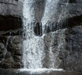 Water Flows on the Rock& x27;s Surface Royalty Free Stock Photo