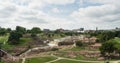 Water Flows Sioux Falls City Center Skyline South Dakota Royalty Free Stock Photo