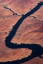 Water forms in the middle of the desert