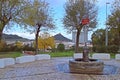 Plata fountain in the town of Alconchel, Badajoz, Spain.