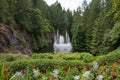 Water fountain, Butchart Gardens, Victoria, BC, Canada Royalty Free Stock Photo