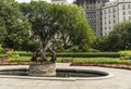 Water fountain in Central park Royalty Free Stock Photo