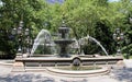 Water fountain in the City Hall Park, opened in 1871, New York, NY, USA