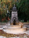 Water fountain at the Esplanade of Montbenon