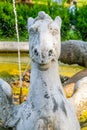 Water Fountain Horse Head Detail, Fontana dei Cavalli Alati, Vicenza Royalty Free Stock Photo